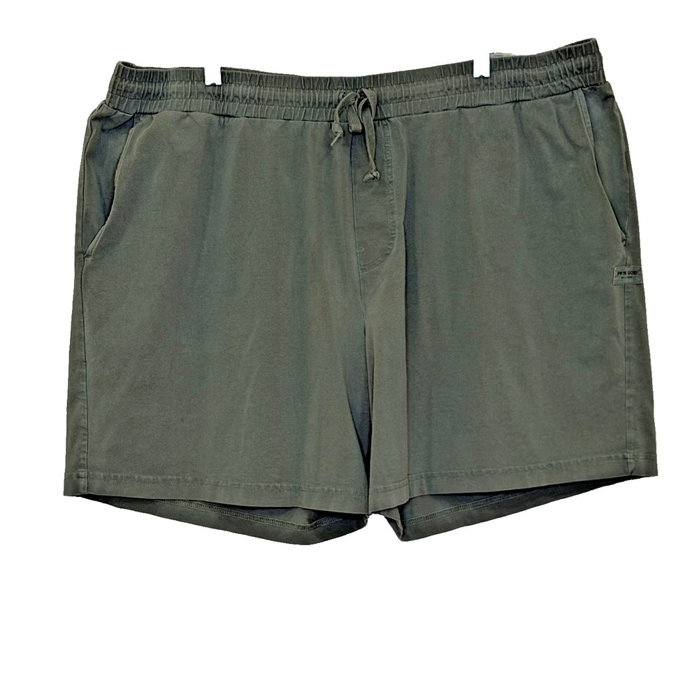 Life Is Good Crusher-Flex‎ Shorts Mens Size XXL Olive Green Cotton Spandex Blend